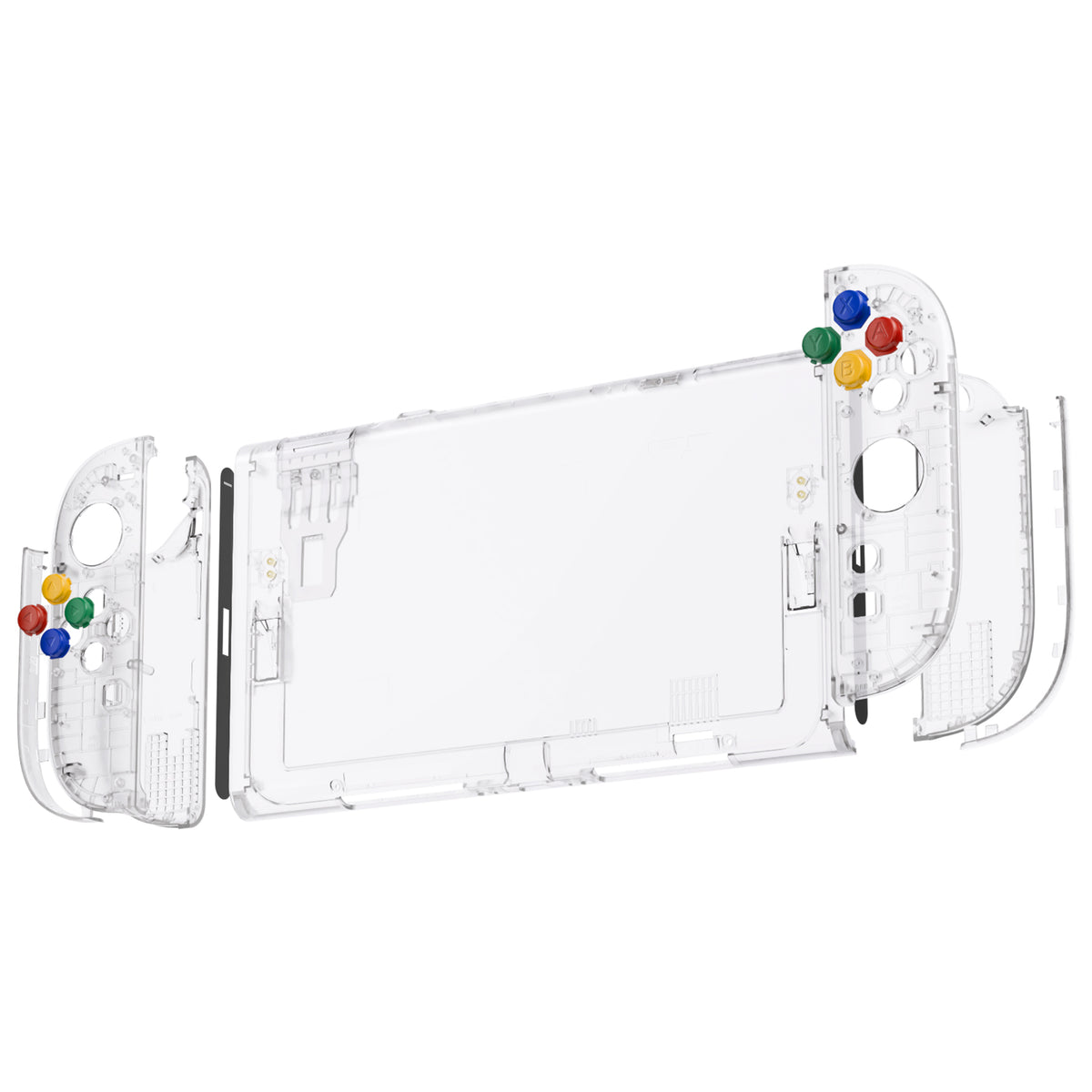eXtremeRate DIY Replacement Full Set Shells with Buttons for Nintendo Switch 2 - Essence Version - Clear