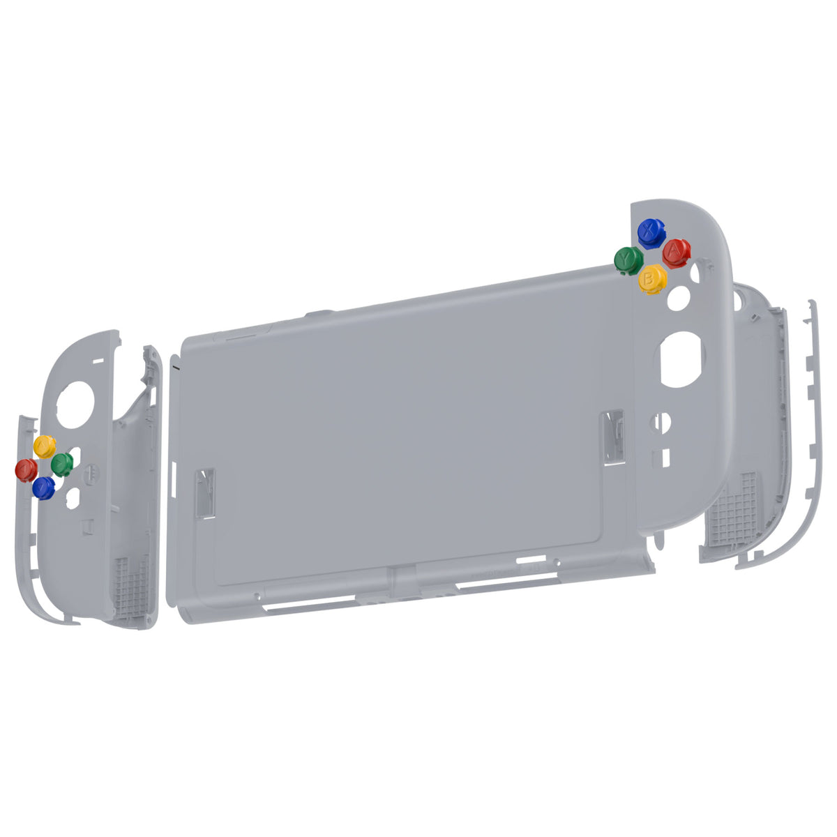 eXtremeRate DIY Replacement Full Set Shells with Buttons for Nintendo Switch 2 - Essence Version - New Hope Gray