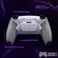 eXtremeRate RISE4 Plus MAX Back Paddles Kit with Clicky Trigger Stops & Rubberized Grip for PS5 Controller BDM-010/020 - White Gray