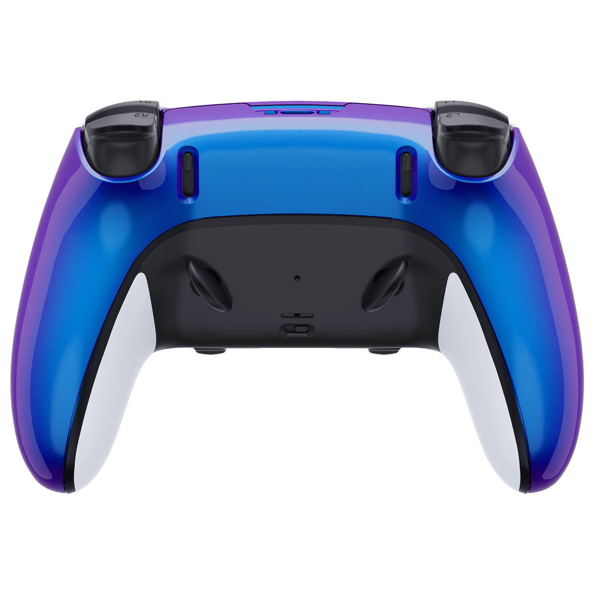 Replacement Back Housing Bottom Shell Compatible with PS5 Edge Controller - Chameleon Purple Blue eXtremeRate