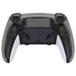 Replacement Back Housing Bottom Shell Compatible with PS5 Edge Controller - Clear Black eXtremeRate
