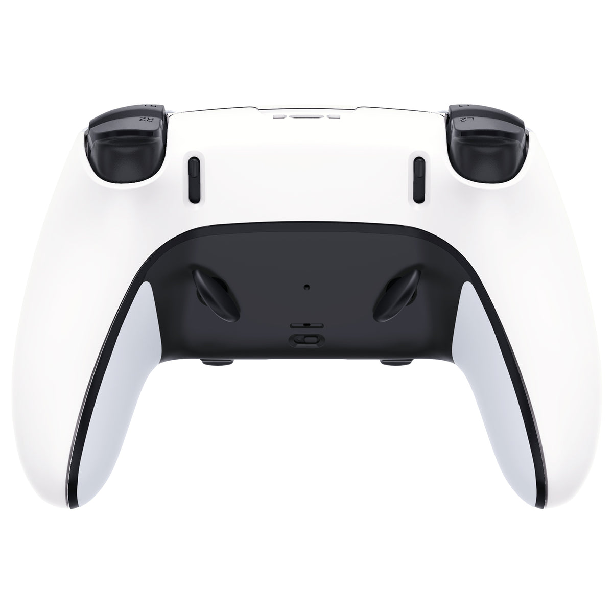 Replacement Back Housing Bottom Shell Compatible with PS5 Edge Controller - White eXtremeRate