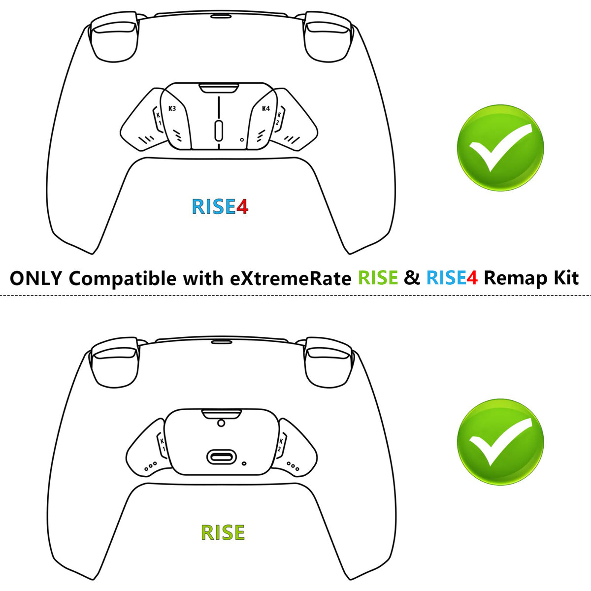 eXtremeRate Replacement FPC L1L2 R1R2 Ribbon Cables for eXtremeRate Rise & RISE4 Remap kit for PS5 Controller BDM-010/020