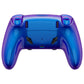 Replacement Full Set Shells with Buttons Compatible with PS5 Edge Controller - Chameleon Purple Blue eXtremeRate
