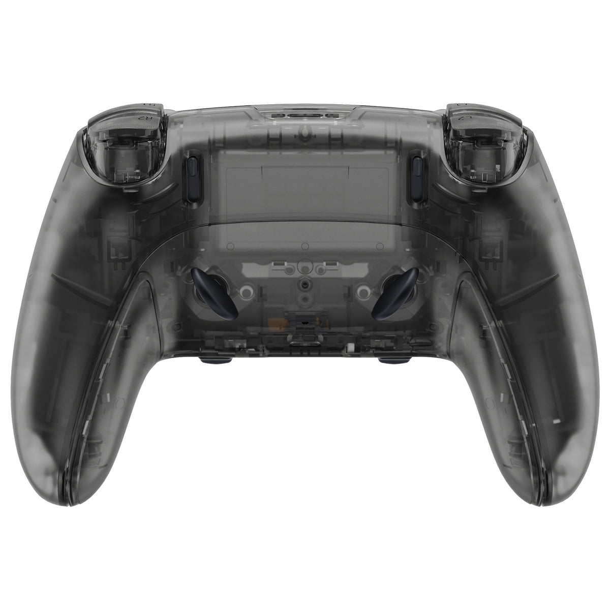 Replacement Full Set Shells with Buttons Compatible with PS5 Edge Controller - Clear Black eXtremeRate