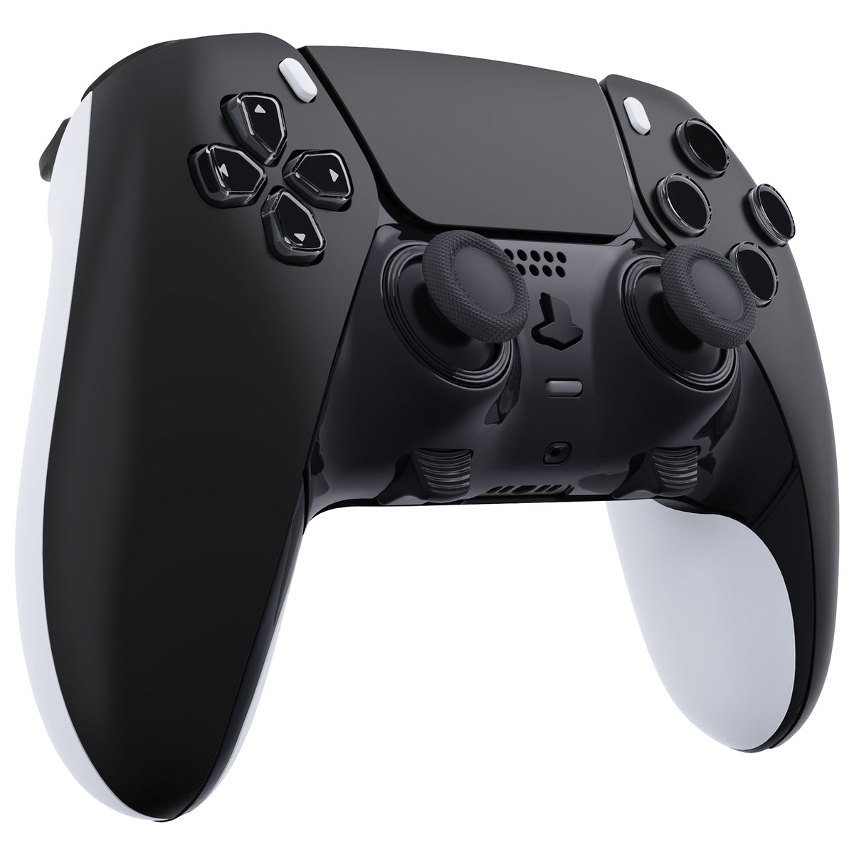 Replacement Left Right Front Housing Shell with Touchpad Compatible with PS5 Edge Controller - Black eXtremeRate