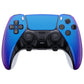 Replacement Left Right Front Housing Shell with Touchpad Compatible with PS5 Edge Controller - Chameleon Purple Blue eXtremeRate