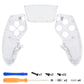 Replacement Left Right Front Housing Shell with Touchpad Compatible with PS5 Edge Controller - Clear eXtremeRate