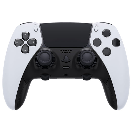 Replacement Top Bottom Decorative Trim Shell Compatible with PS5 Edge Controller - Black eXtremeRate