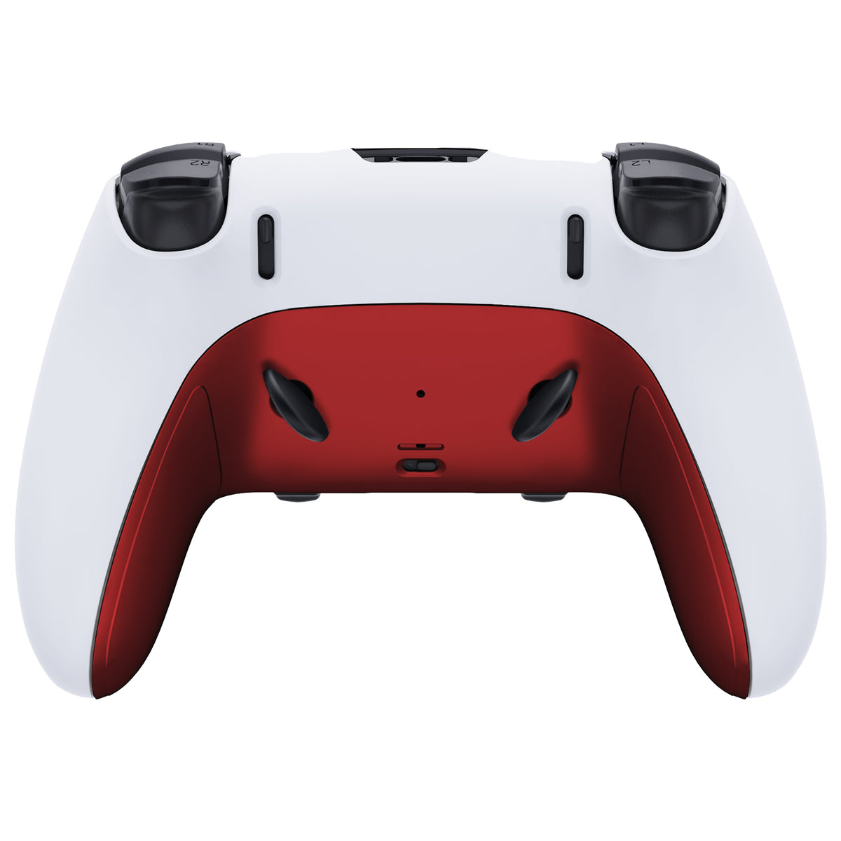 Replacement Top Bottom Decorative Trim Shell Compatible with PS5 Edge Controller - Scarlet Red eXtremeRate