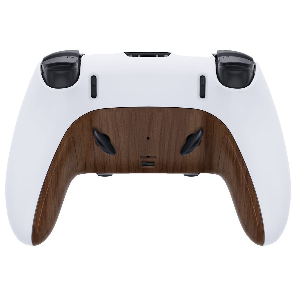 Replacement Top Bottom Decorative Trim Shell Compatible with PS5 Edge Controller - Wood Grain eXtremeRate