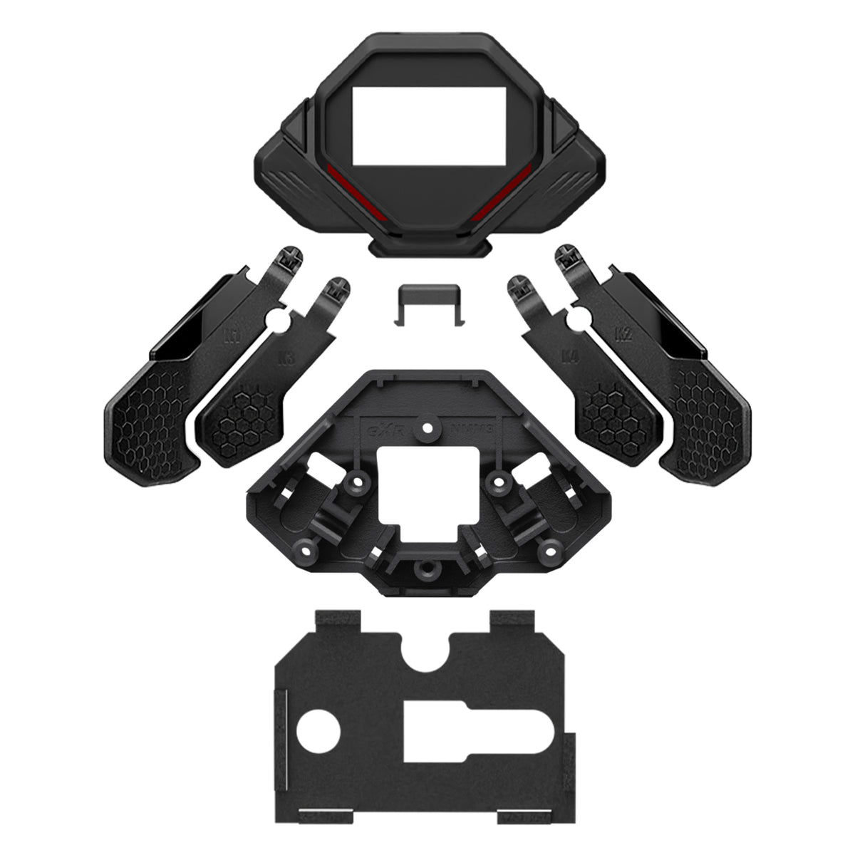 eXtremeRate Replacement K1 K2 K3 K4 Back Paddles for eXtremeRate SPARK Back Paddles Kit, Compatible with PS5 Controller - Black