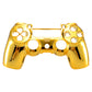 eXtremeRate Replacement Front Housing Shell for PS4 Slim Pro Controller Controller (CUH-ZCT2 JDM-040/050/055) - Chrome Gold