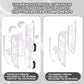 eXtremeRate D-Pad Version Replacement Full Set Shell Case with Buttons for Joycon 2 of Nintendo Switch 2 - Essence Version - Clear