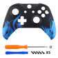 eXtremeRate Replacement Front Housing Shell for Xbox One X & S Controller (Model 1708) - Blue Flame eXtremeRate