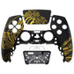 eXtremeRate Retail The Great GOLDEN Wave Off Kanagawa - Black Front Housing Shell Compatible with ps5 Controller BDM-010 BDM-020 BDM-030, DIY Replacement Shell Custom Touch Pad Cover Compatible with ps5 Controller - ZPFT1094G3