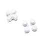 eXtremeRate Retail Two-Tone Robot White & Clear Custom Dpad Action Buttons Replacement No Letter Imprint D-pad Face Buttons Compatible with ps5 Controller - JPFG009