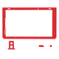 eXtremeRate DIY Replacement Housing Shell Front Frame with Volume Up Down Power Buttons for NS Switch Console - Clear Red
