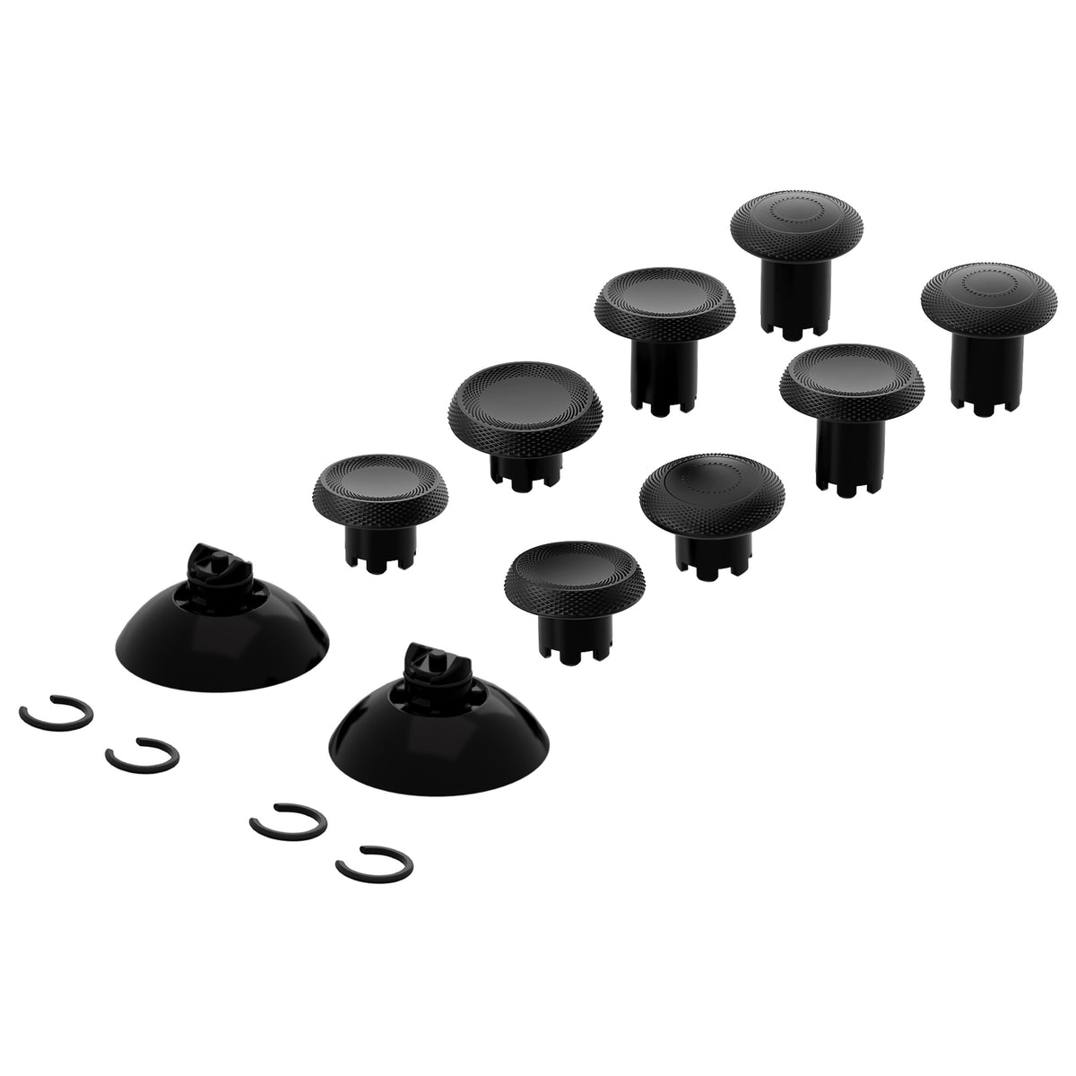 eXtremeRate ThumbsGear V3 Interchangeable Thumbsticks for Xbox Core Controller & Xbox One S/X/Elite Controller & Nintendo Switch Pro Controller - Black