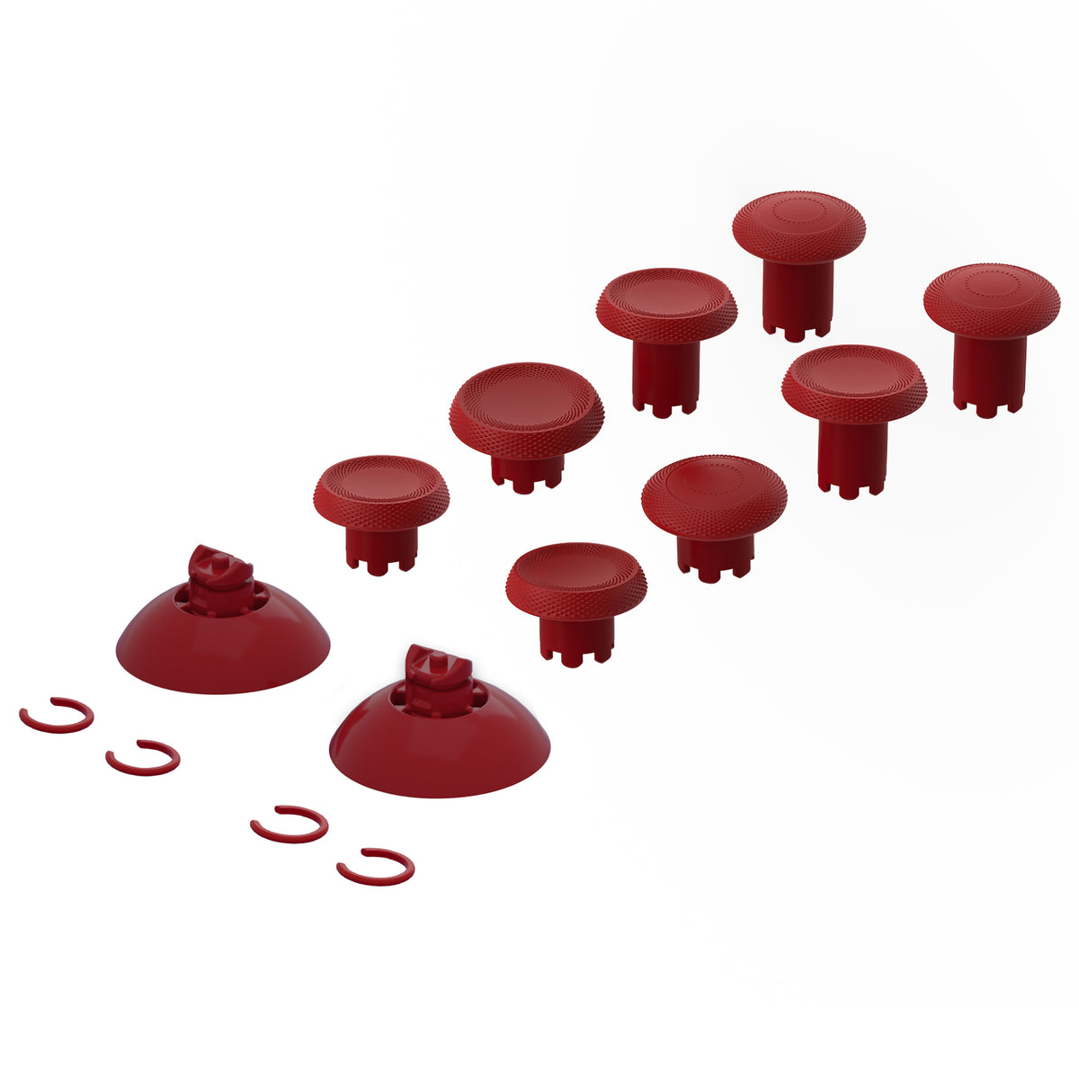 eXtremeRate ThumbsGear V3 Interchangeable Thumbsticks for Xbox Core Controller & Xbox One S/X/Elite Controller & Nintendo Switch Pro Controller - Carmine Red