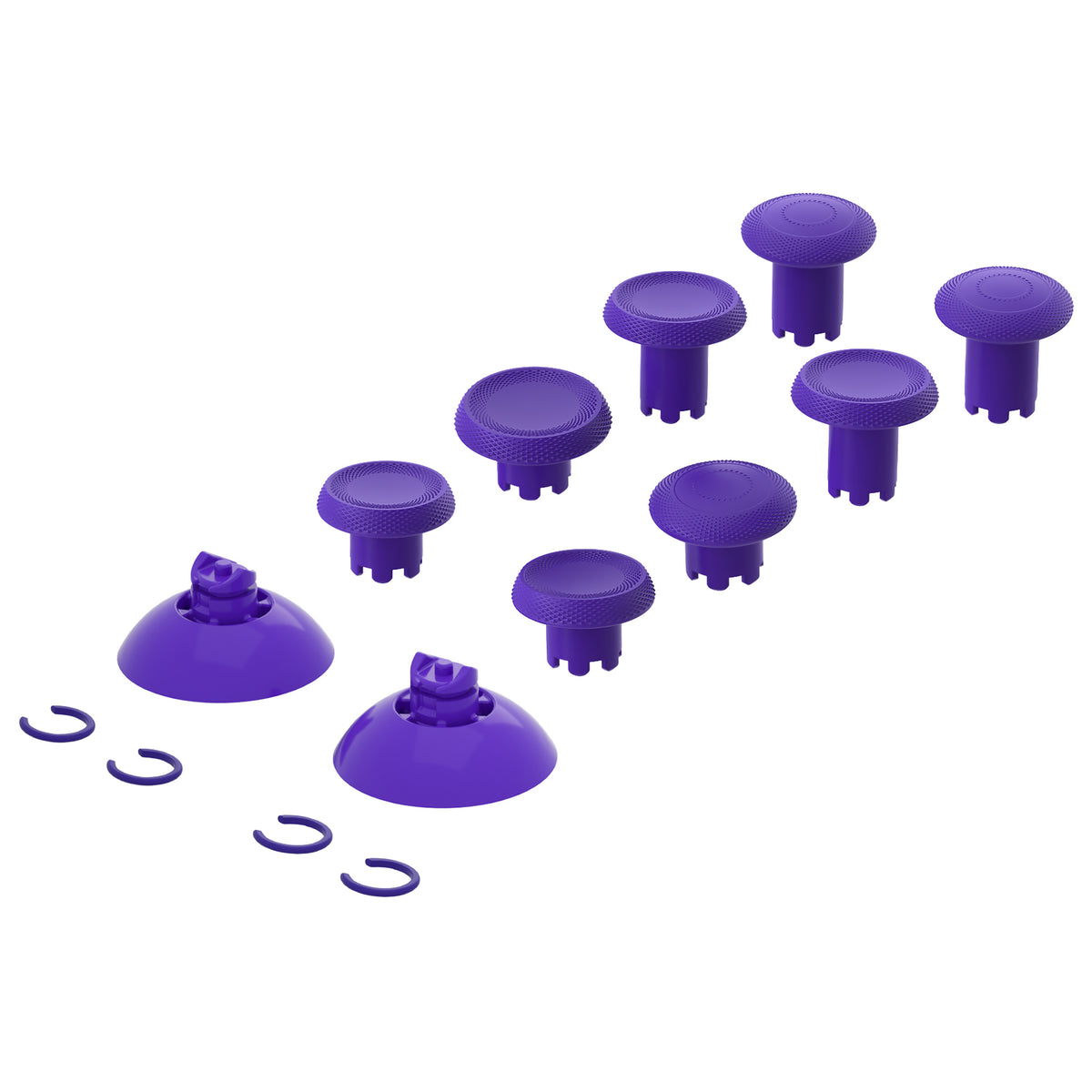 eXtremeRate ThumbsGear V3 Interchangeable Thumbsticks for Xbox Core Controller & Xbox One S/X/Elite Controller & Nintendo Switch Pro Controller - Purple