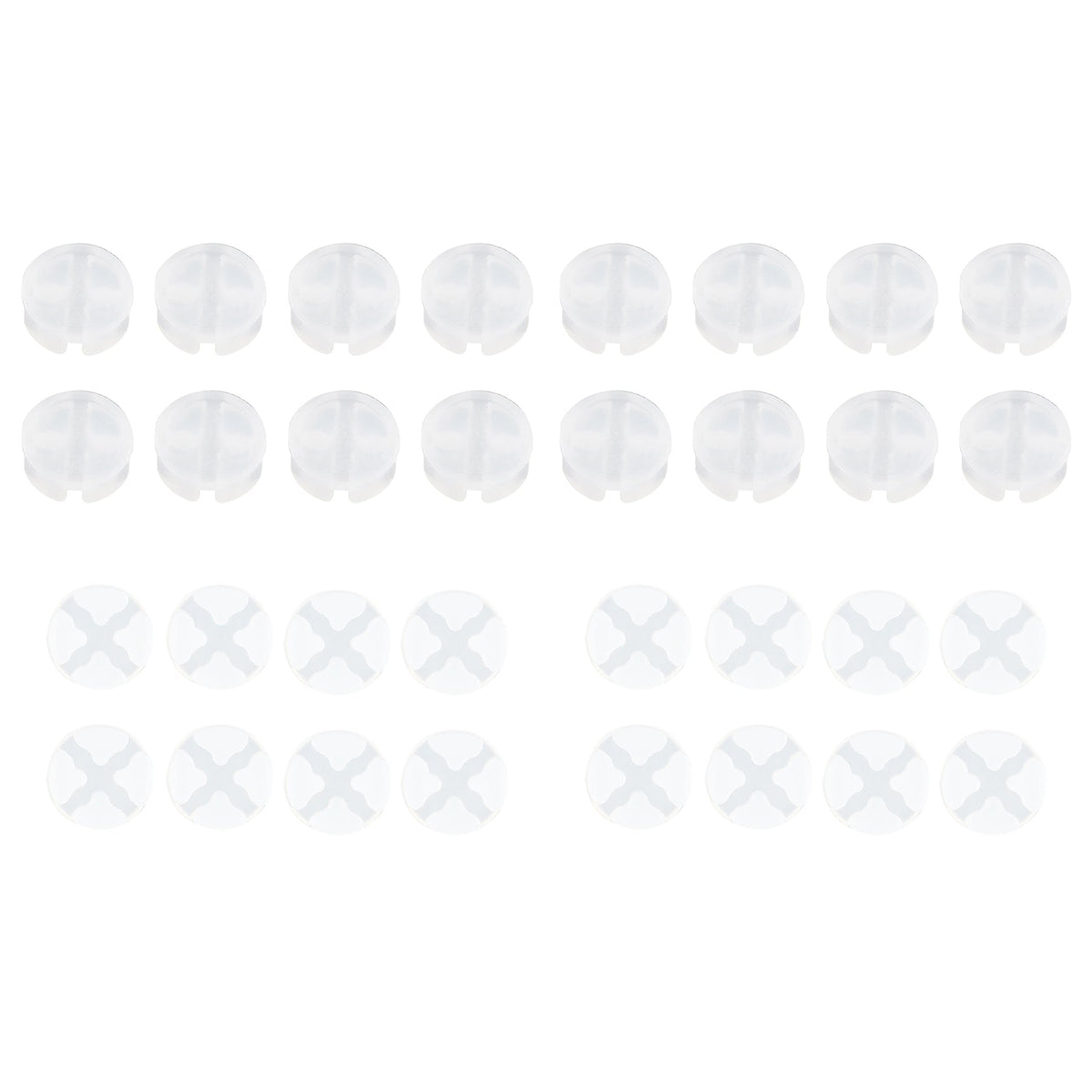eXtremeRate 32 pcs Replacement Silicone Rubber Button Pads for eXtremeRate ABXY Clicky kit V2 Compatible with Xbox Core Controller & Xbox Series X/S Controller (Model 1914) & Xbox One X/S Controller (Model 1708) eXtremeRate