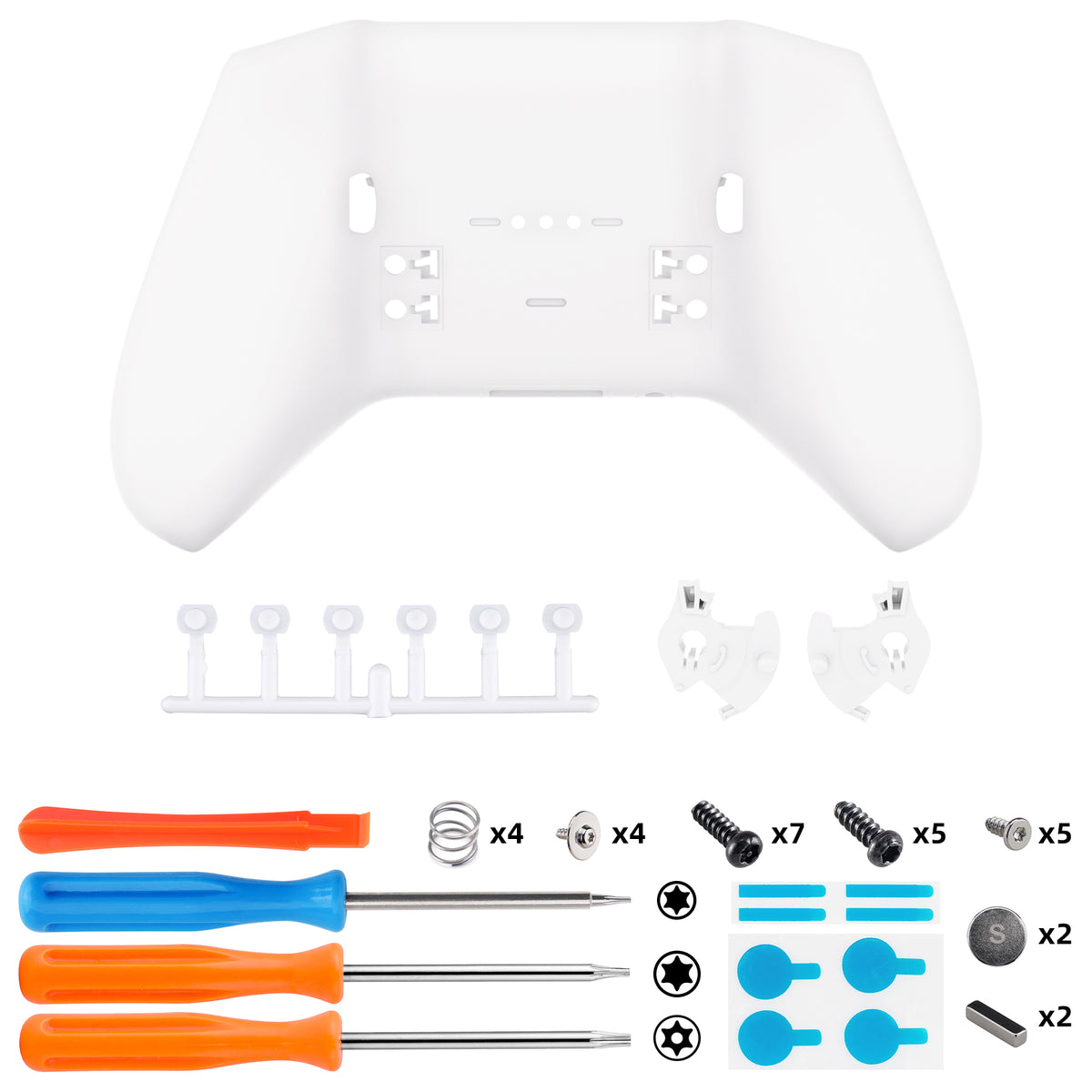 eXtremeRate Replacement Bottom Shell Case for Xbox Elite Series 2 & Elite Series 2 Core Controller Model 1797 - White