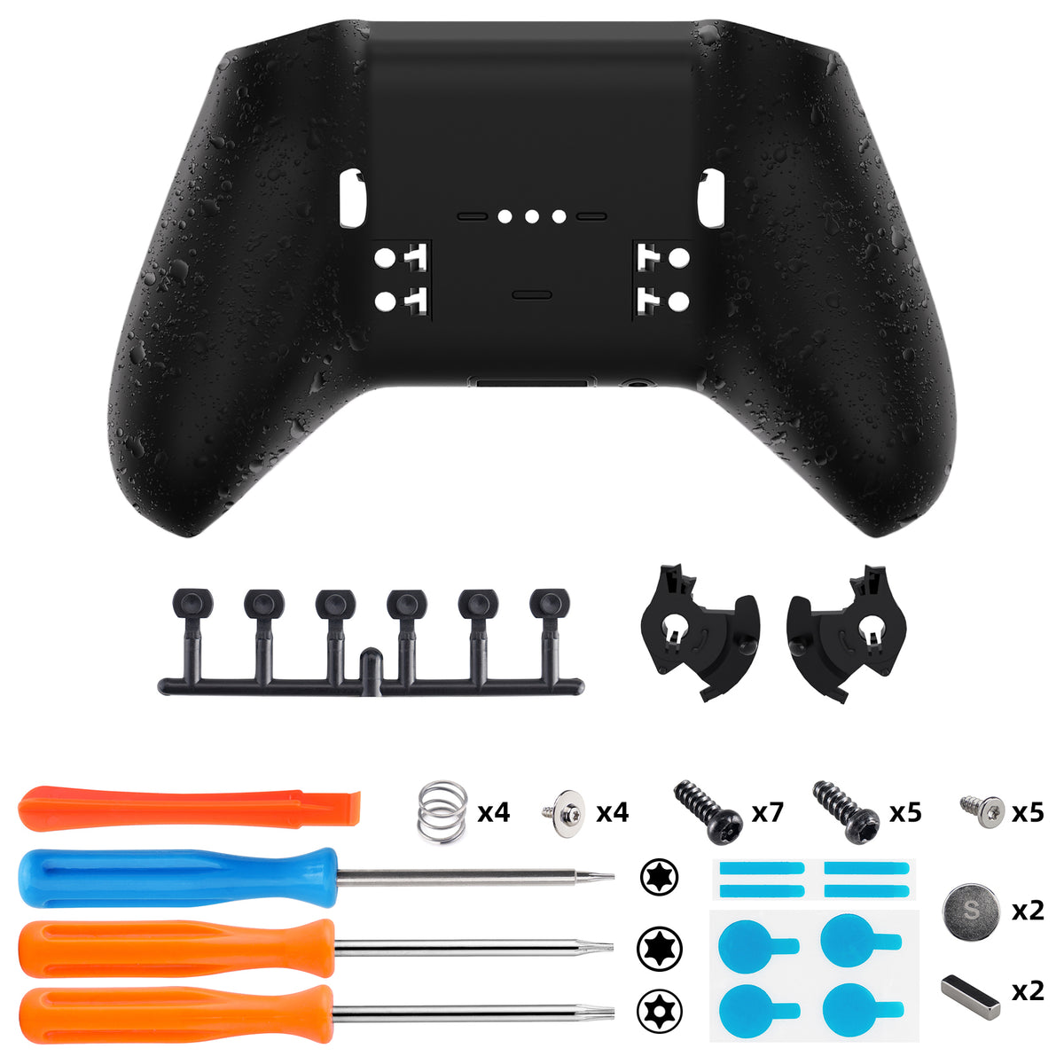 eXtremeRate Replacement Bottom Shell Case for Xbox Elite Series 2 & Elite Series 2 Core Controller Model 1797 - Textured Black