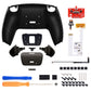 eXtremeRate Black Real Metal Buttons (RMB) Version RISE V3 Remap Kit for PS5 Controller BDM-030/040/050 - Textured Black