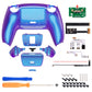 eXtremeRate Remappable Rise Remap Kit for PS5 Controller BDM-010 & BDM-020 - Chameleon Purple Blue eXtremeRate