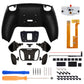 eXtremeRate Black Real Metal Buttons (RMB) Version RISE 4.0 Remap Kit for PS5 Controller BDM-030/040 - Textured Black eXtremeRate