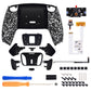 eXtremeRate Remappable RISE4 V3 Remap Kit for PS5 Controller BDM-030/040/050 - Textured White