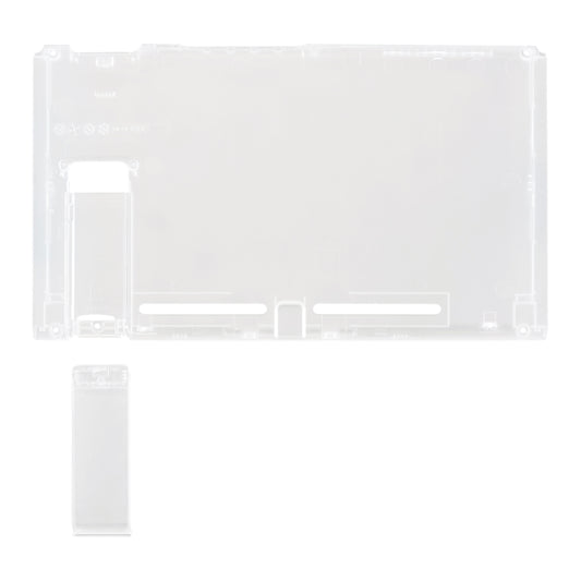 eXtremeRate Replacement Back Plate with Kickstand for Nintendo Switch Console - Transparent Clear