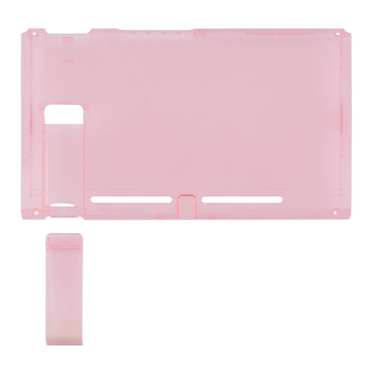 eXtremeRate Replacement Back Plate with Kickstand for Nintendo Switch Console - Cherry Pink