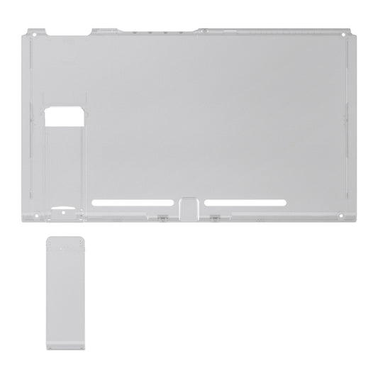 eXtremeRate Replacement Back Plate with Kickstand for Nintendo Switch Console - Clear Black
