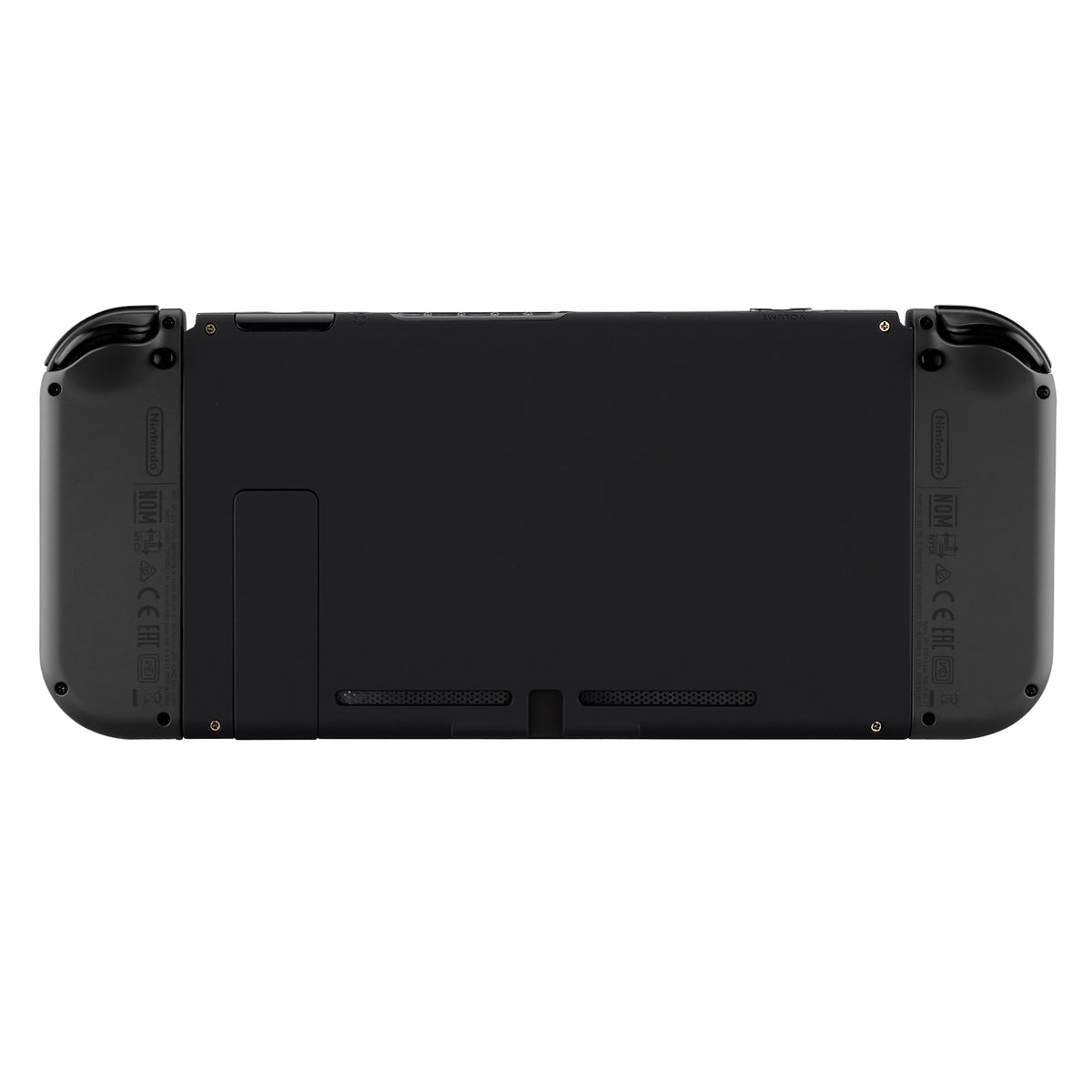 eXtremeRate Replacement Back Plate with Kickstand for Nintendo Switch Console - Black