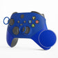 eXtremeRate ASR Version Performance Rubberized Side Rails Front Housing Shells with Accent Rings for Xbox Series X & S Controller - Blue eXtremeRate