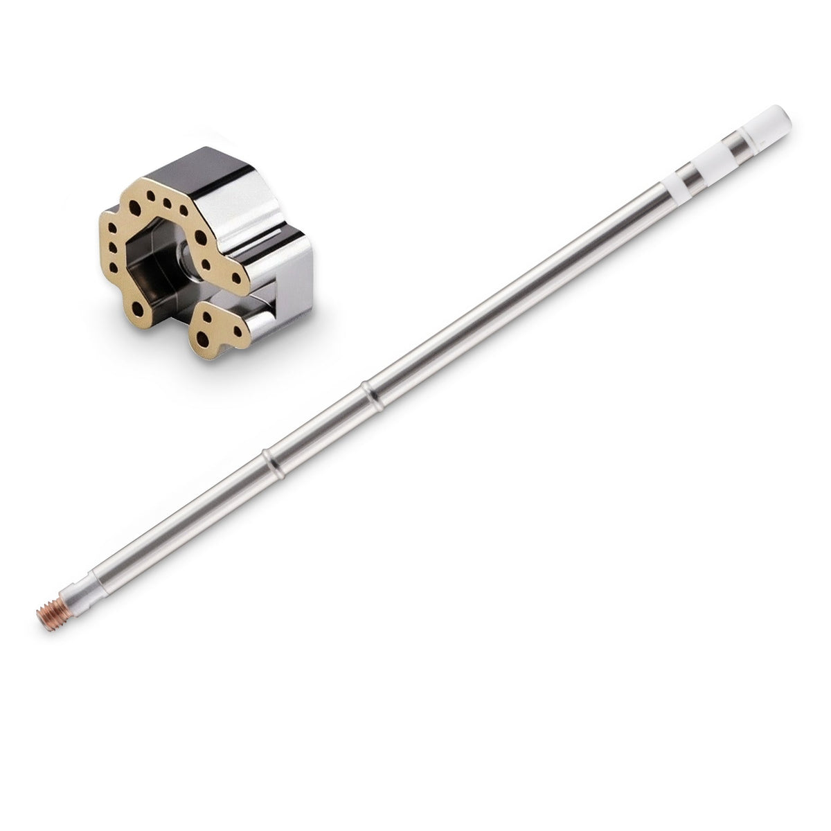 eXtremeRate 3D Joystick Desoldering Iron Tip with Heating Stick Compatible with T12 Soldering Station for PS4 & PS5 & Xbox One/Series S X & Switch Pro Controller 13mm Analog Sticks Repair Tools eXtremeRate