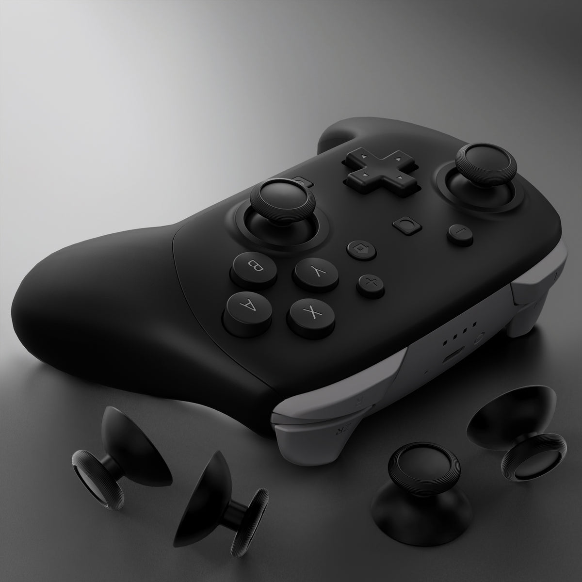 eXtremeRate 4 Pairs Replacement 3D Joystick for Nintendo Switch 2 Pro Controller - Black