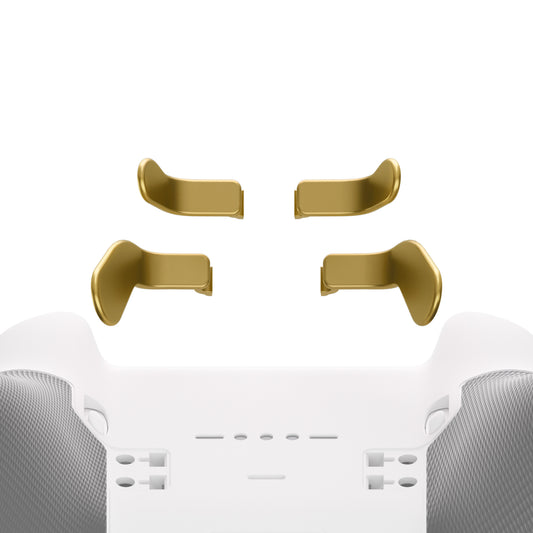 eXtremeRate 4 pcs Replacement Metalic Stainless Steel Paddles for Xbox One Elite & Xbox Elite Series 2 & Elite 2 Core Controller - Hero Gold eXtremeRate