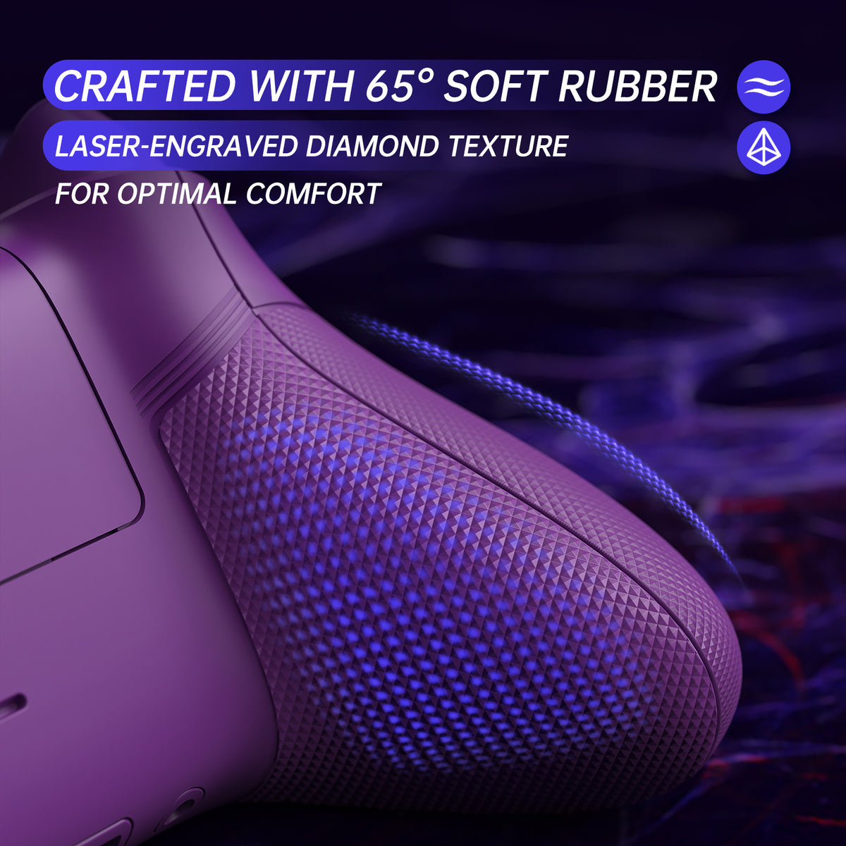 eXtremeRate ASR Version Performance Rubberized Full Set Shell Buttons with Redesigned Grip Diamond Texture Handles Backplate Case for Xbox Series X/S Controller & Xbox Core Controller - Clown HAHAHA