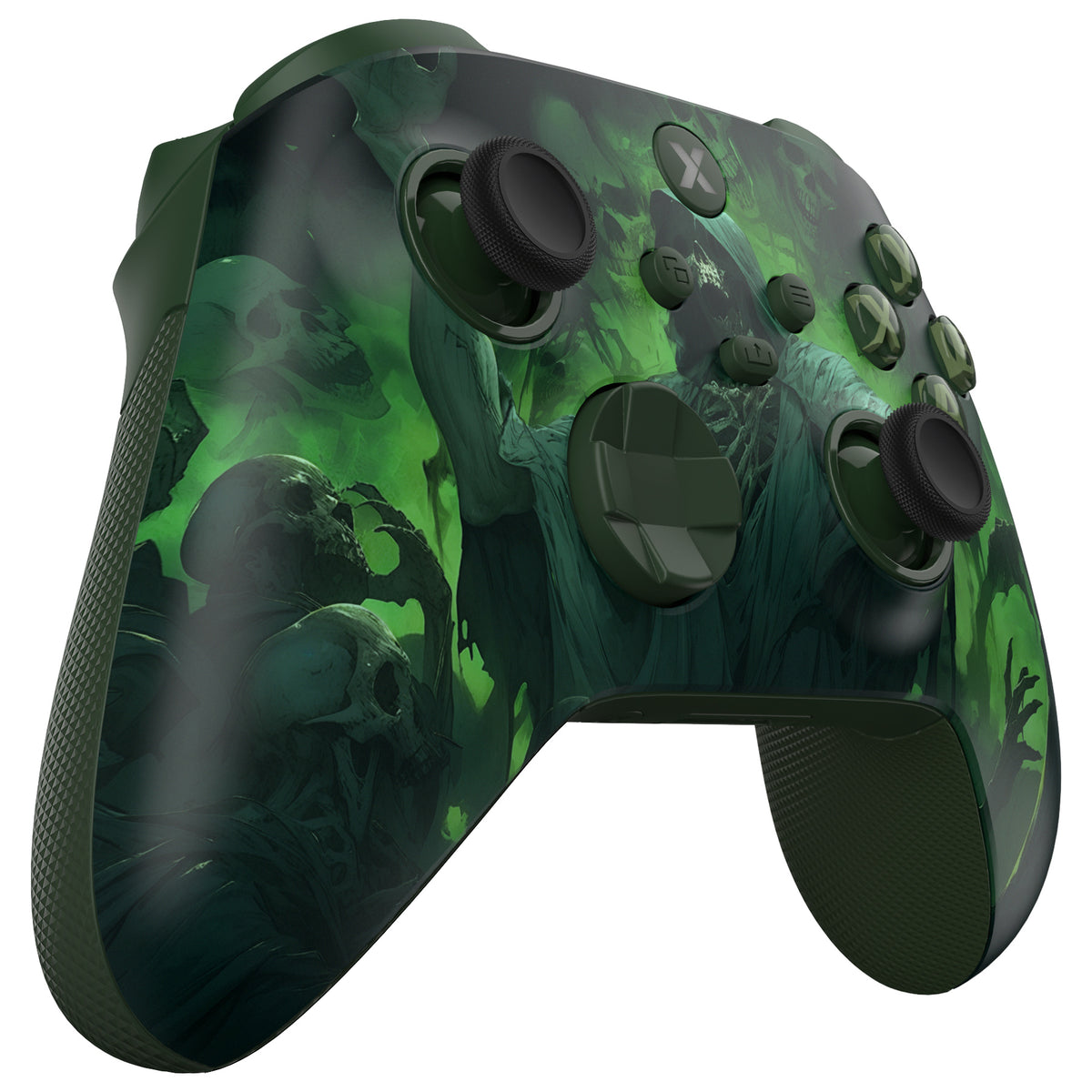 eXtremeRate ASR Version Performance Rubberized Full Set Shell Buttons with Redesigned Grip Diamond Texture Handles Backplate Case for Xbox Series X/S Controller & Xbox Core Controller - Dark Carnival