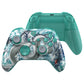 eXtremeRate ASR Version Performance Rubberized Full Set Shell Buttons with Redesigned Grip Diamond Texture Handles Backplate Case for Xbox Series X/S Controller & Xbox Core Controller - Jade Dragon - Cloud Dominator