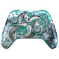eXtremeRate ASR Version Performance Rubberized Full Set Shell Buttons with Redesigned Grip Diamond Texture Handles Backplate Case for Xbox Series X/S Controller & Xbox Core Controller - Jade Dragon - Cloud Dominator