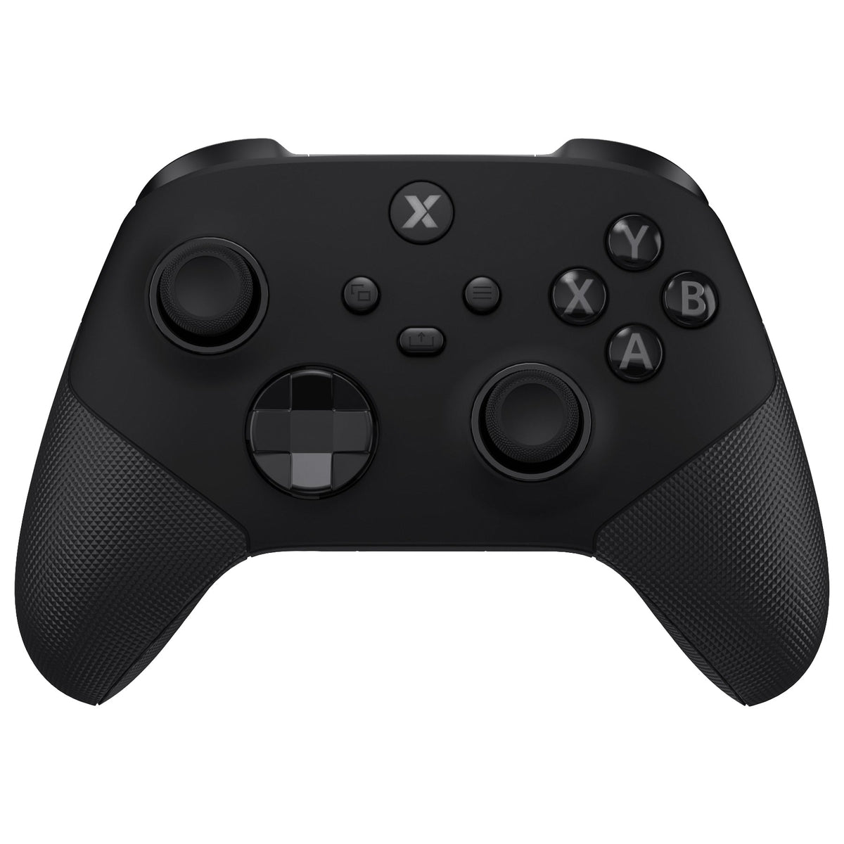 eXtremeRate ASR Version Performance Redesigned Full Set Shell Buttons with Ergonomic Trigger Stop Rubberized Grip for Xbox Series X/S Controller & Xbox Core Controller - Diamond Textured Black eXtremeRate