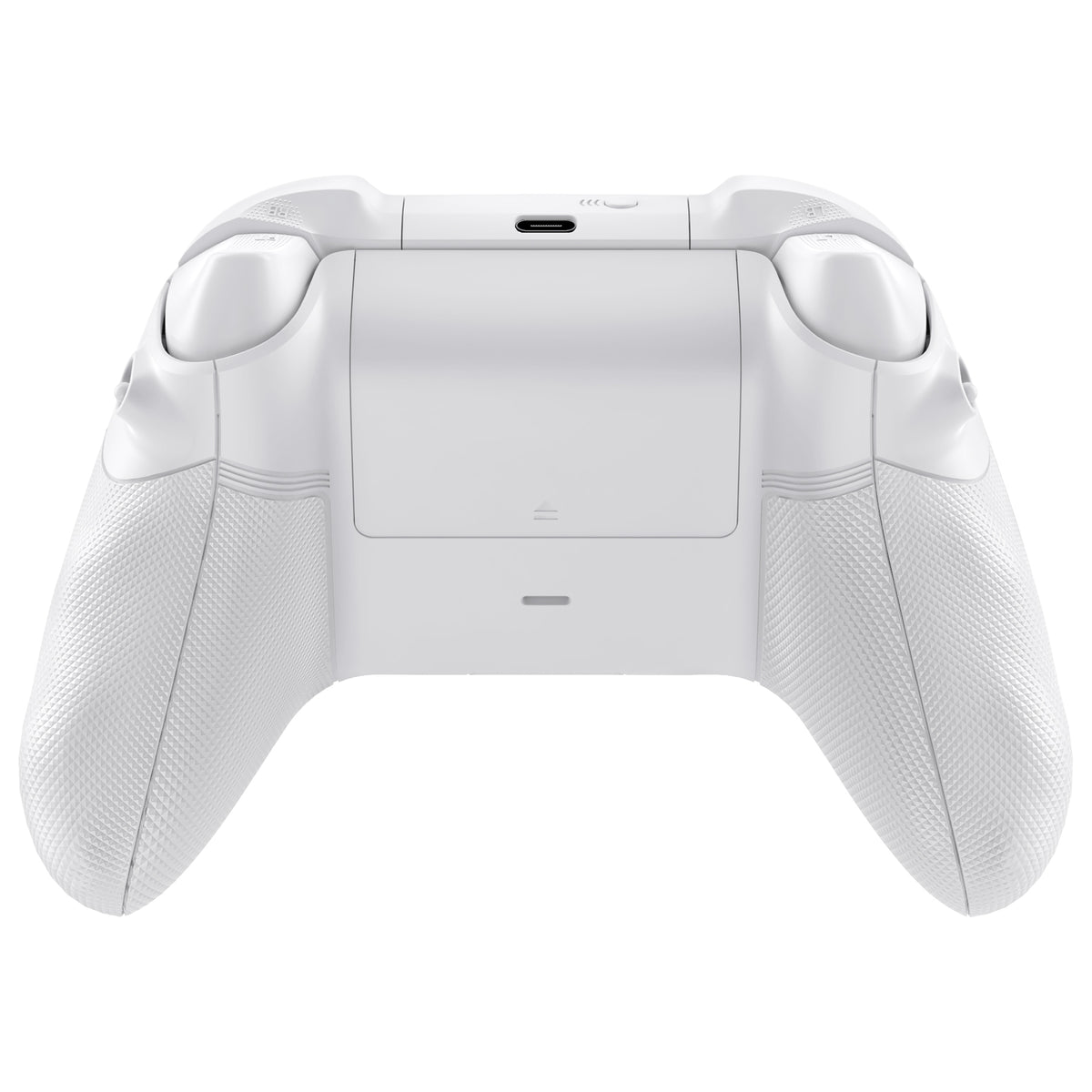 eXtremeRate ASR Version Performance Redesigned Full Set Shell Buttons with Ergonomic Trigger Stop Rubberized Grip for Xbox Series X/S Controller & Xbox Core Controller - Diamond Textured Frosted White