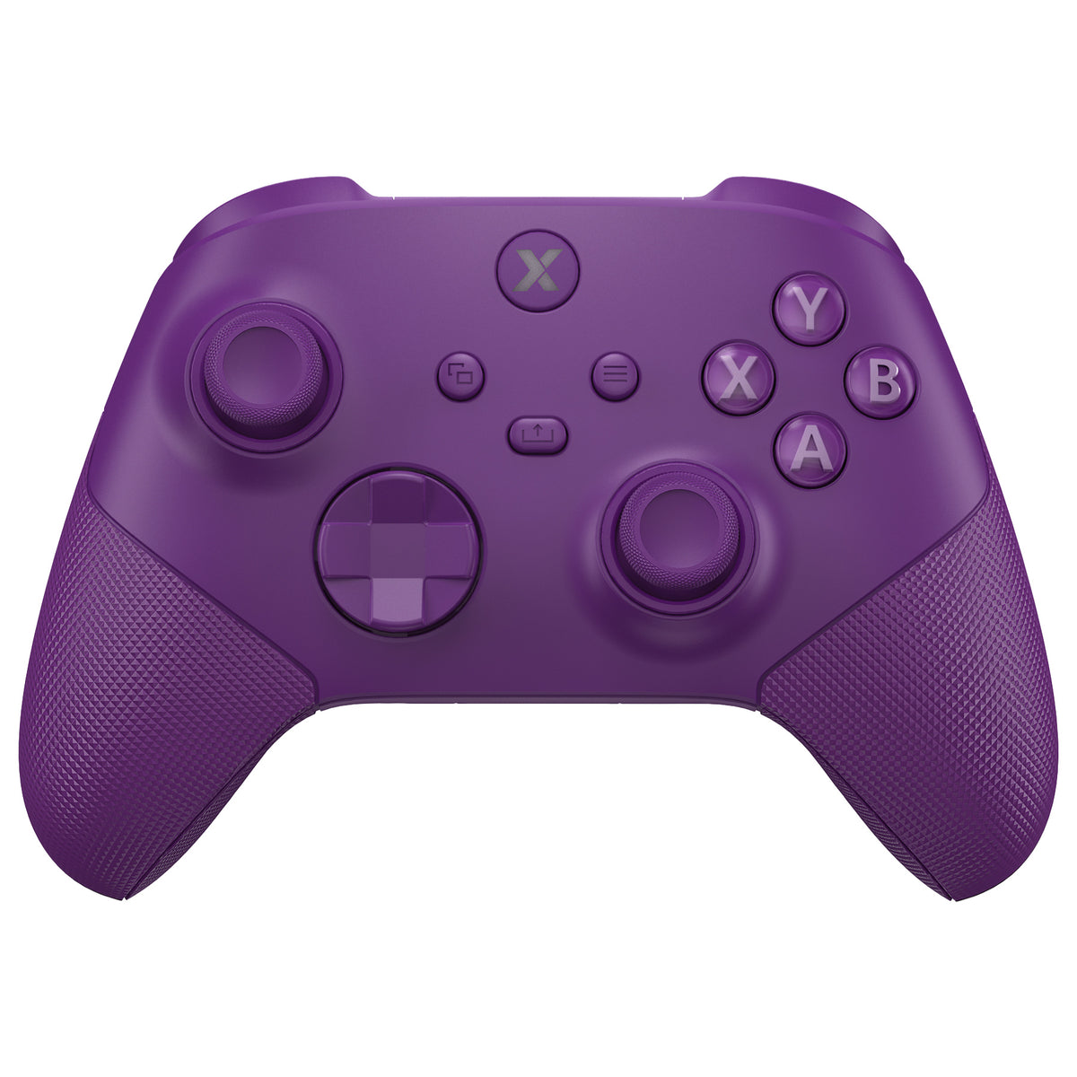 eXtremeRate ASR Version Performance Redesigned Full Set Shell Buttons with Ergonomic Trigger Stop Rubberized Grip for Xbox Series X/S Controller & Xbox Core Controller - Diamond Textured Mist Purple
