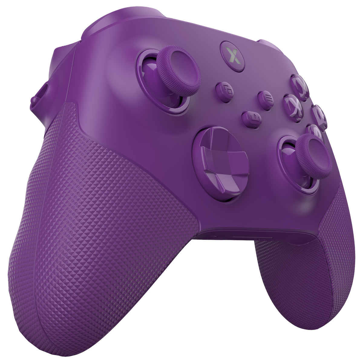 eXtremeRate ASR Version Performance Redesigned Full Set Shell Buttons with Ergonomic Trigger Stop Rubberized Grip for Xbox Series X/S Controller & Xbox Core Controller - Diamond Textured Mist Purple