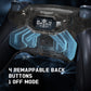 eXtremeRate BEYOND Back Paddles Kit with OLED Display & Redesigned Ergonomic Grips for PS5 Edge Controller - Rubberized Clear & Black