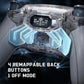 eXtremeRate BEYOND Back Paddles Kit with OLED Display & Redesigned Ergonomic Grips for PS5 Edge Controller - Rubberized Clear & Gray